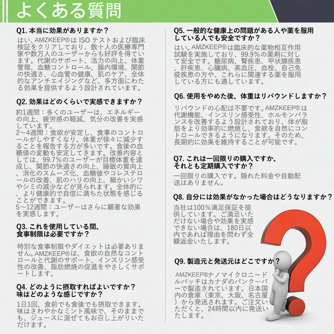 🇯🇵医師発想の先進ケア！𝐀𝐌𝐙𝐊𝐄𝐄𝐏® モリンガ×ベルベリン×𝐍𝐀𝐃+ これ𝟏枚で𝟏𝟎役 ナノマイクロニードルパッチ（最短𝟕日で変化を実感）